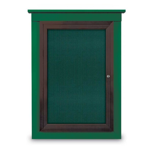 Sliding Glass Enclosed Letterboard, 96"x3, UV9013ACS-BLACK-BURGUN